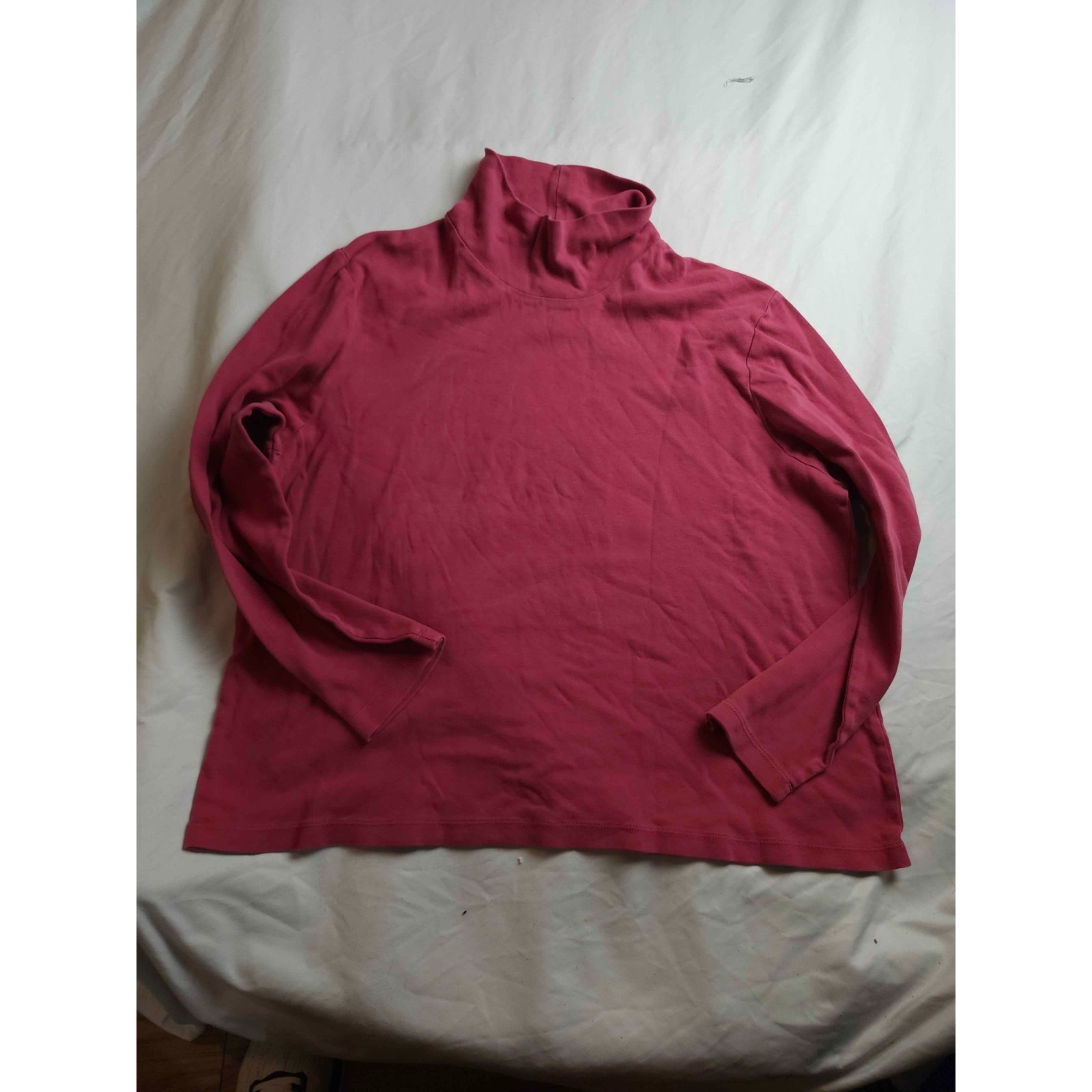 Appleseed's Mock Neck Turtleneck Sweater Womens Size Xl Pink Knit Pullover Cozy